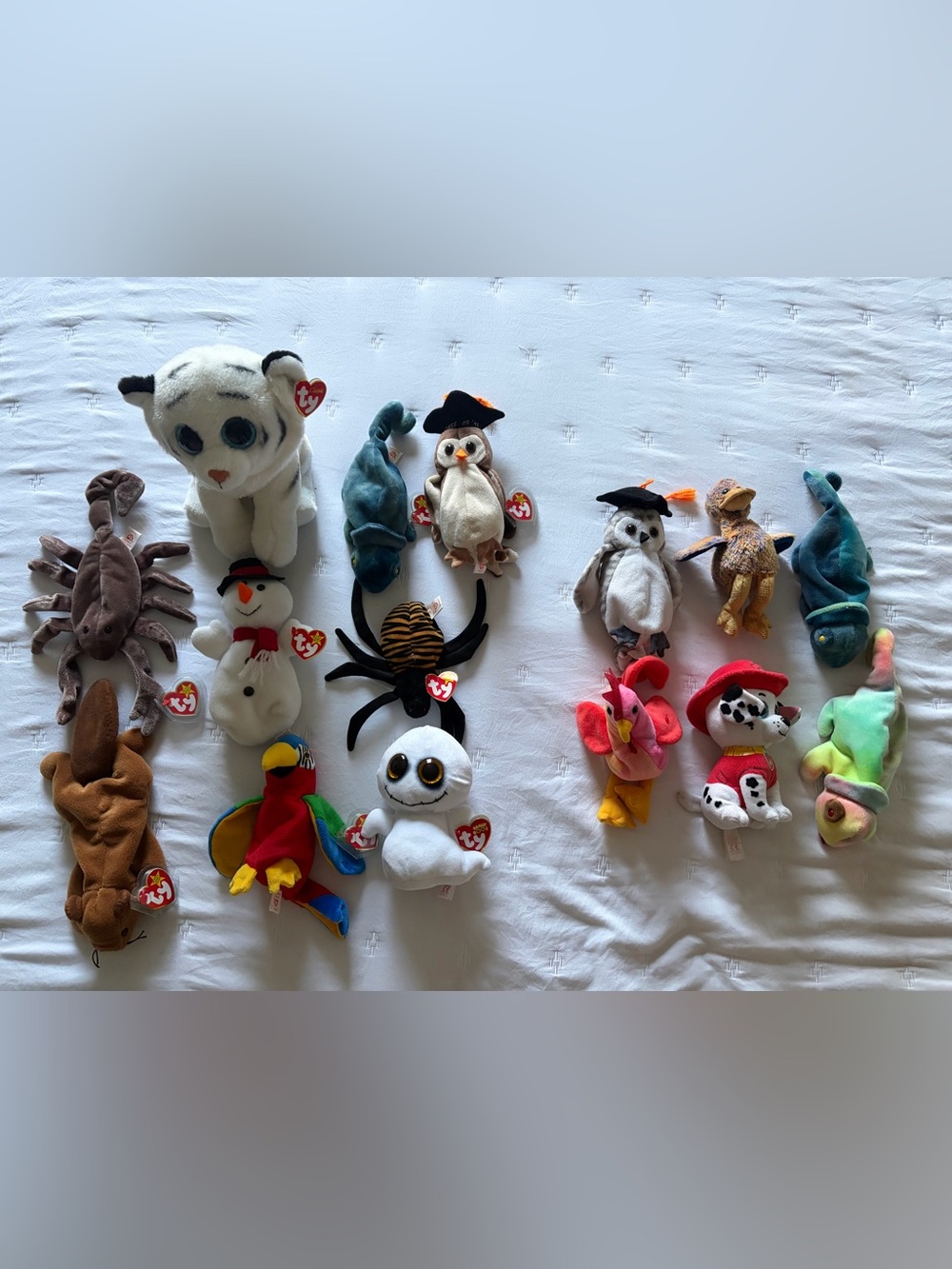 Lot of 15 Ty Plush Beanie Babies